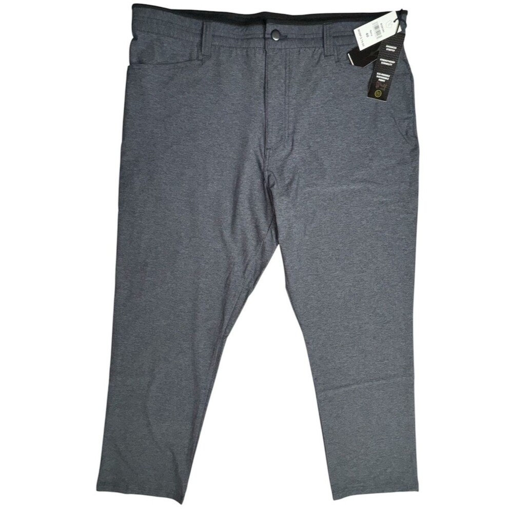 Burnside Mens Size 40 Golf Pants Chino Texture Lifestyle Cargo Gray Blue UV New